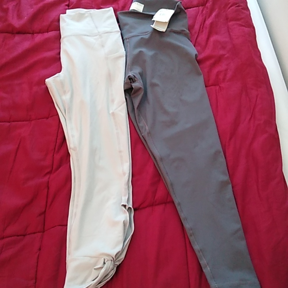 Fabletics and Adidas athletic leggings
